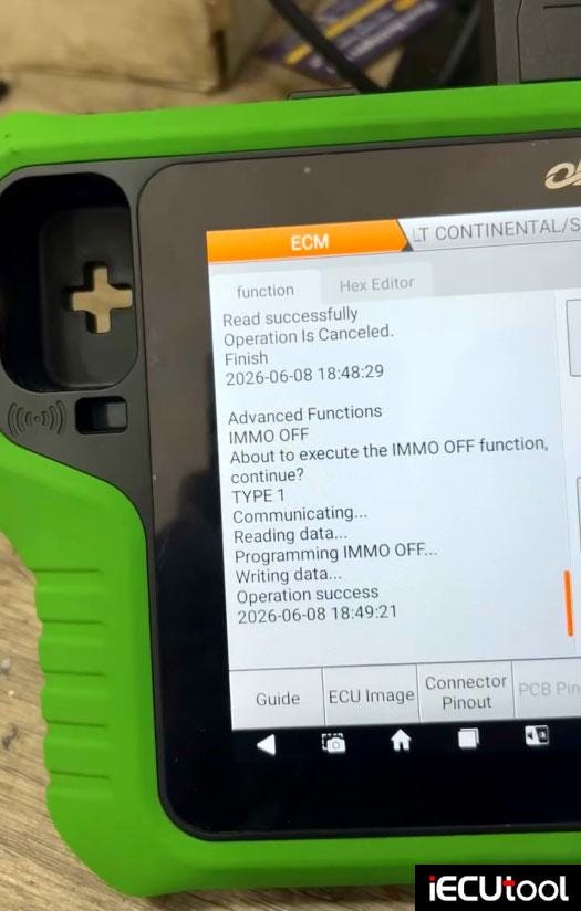 Renault Siemens SIM32 IMMO OFF by OBDSTAR G3