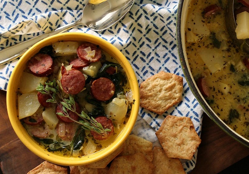 This Creamy Smoked Sausage and Potato Soup is not only incredibly tasty and easy to make, but it's ready in just under 30 minutes, making it perfect for those cold and busy week nights. From the bold flavor of the sausage to the soul warming broth and creamy texture from the milk & cream, what's not to love?