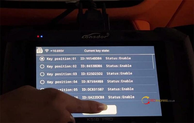 Lonsdor K518 Pro with LSD-BDC2 Adapter Add 2019 BMW Smart Key