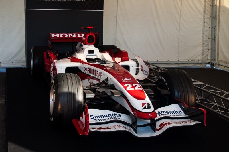 The F1 SA07, Super Aguri’s F1's Formula One car for the 2007 Formula One season. (Flickr/nhayashida