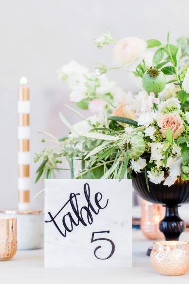 City Chic Marble Inspired Wedding Ideas via TheELD.com