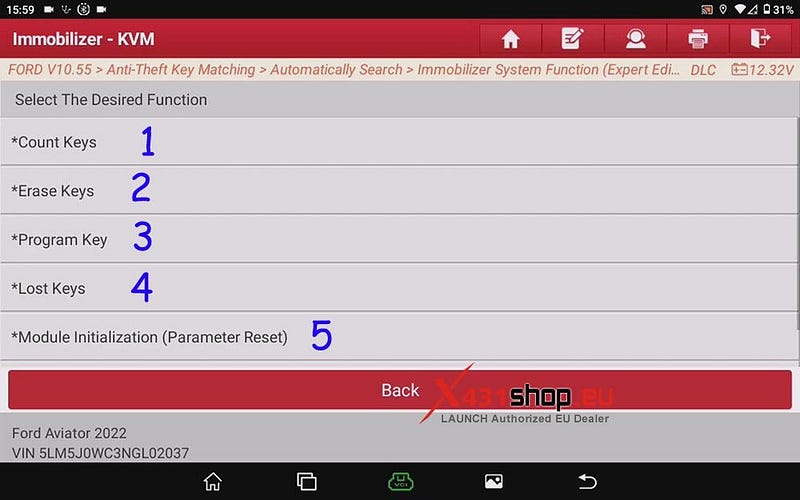LAUNCH X431 IMMO PLUS_Ford Edge Key Programming Guide