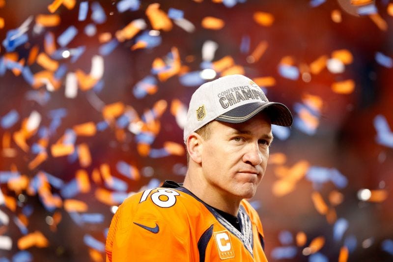 Peyton Manning of the Denver Broncos.