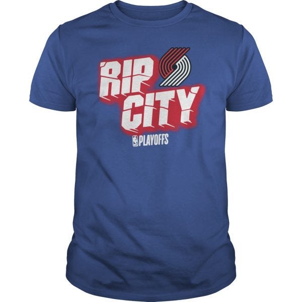 portland trail blazers rip city shirt