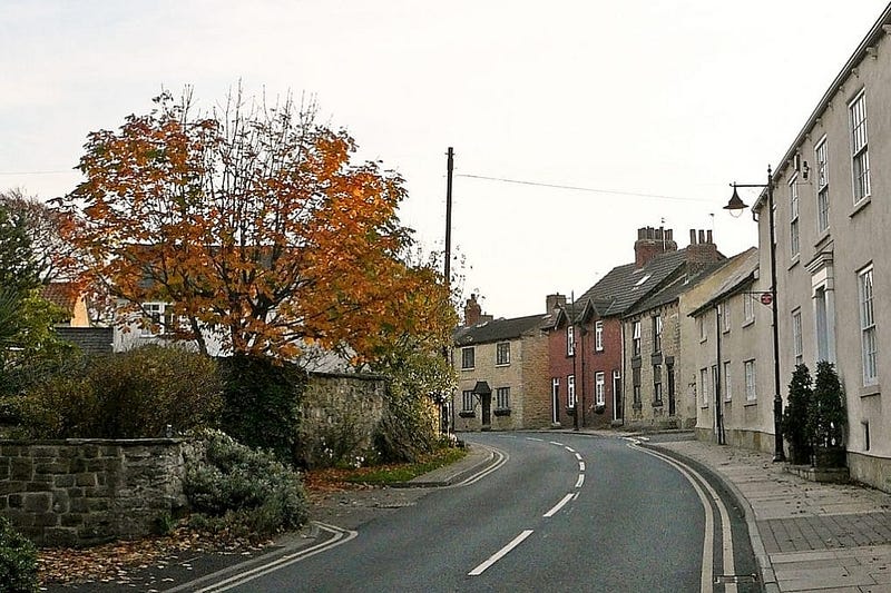 Strange English Place Names: yorkshire village photo