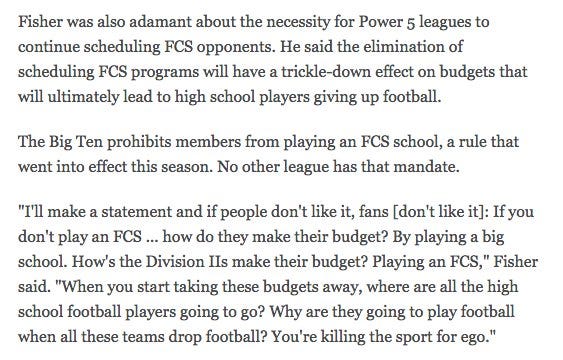 AMEN, JIMBO FISHER. A-FREAKING-MEN.