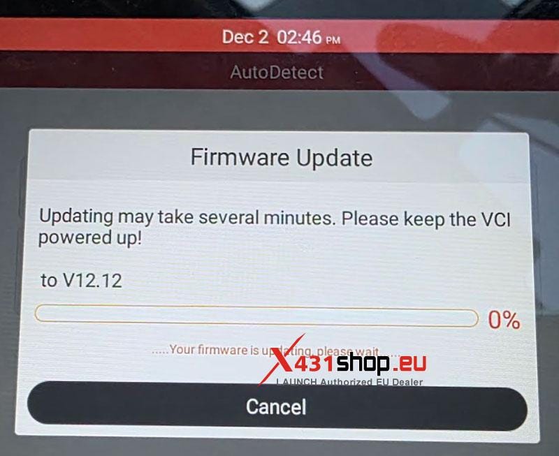 Solved LAUNCH CRP909 CRP919 Firmware Upgrade Error code1