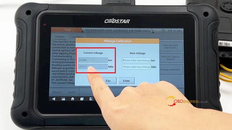 OBDSTAR DC706 Calibrate VW AISIN AQ25009G Mileage