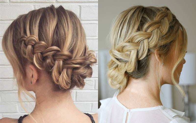 Dutch Braid Updo