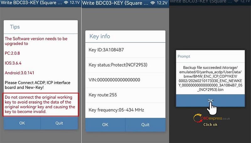 Yanhua ACDP2でBMW BDC3暗号化キーをクローンする方法