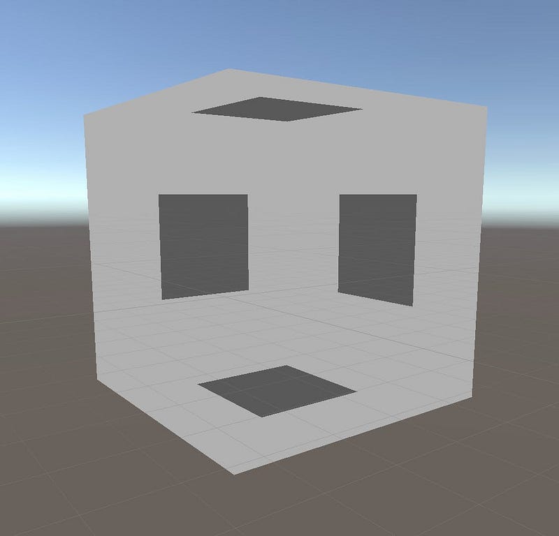 Diagram showing front-face culling removing polygons facing toward the camera