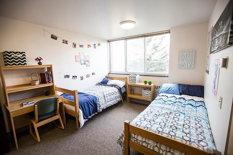 college dorm room