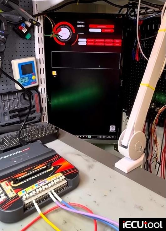 FormulaFlash Clone VW EDC16U1 ECU on Bench