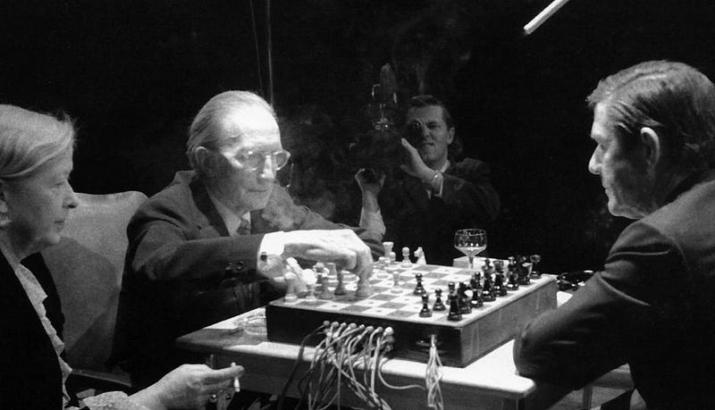 Reunion, Cage & Duchamp. (1968)