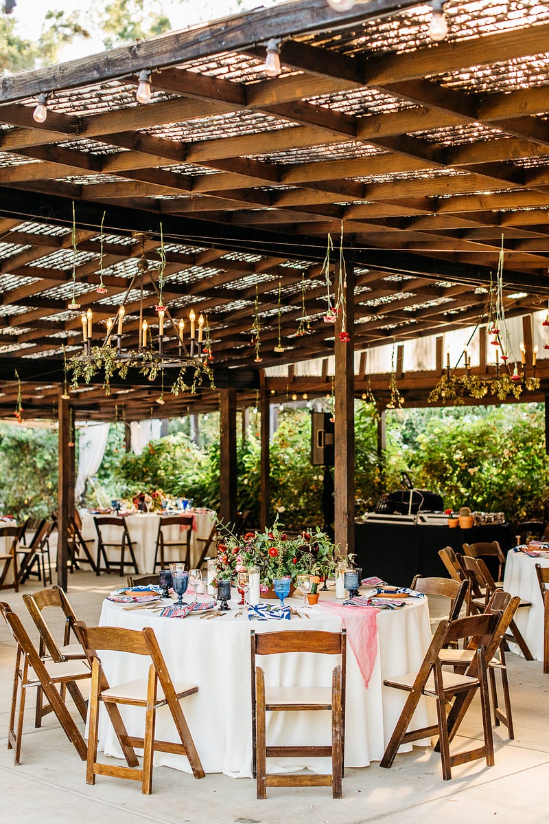 outdoor reception - http://ruffledblog.com/fiesta-inspired-san-diego-wedding