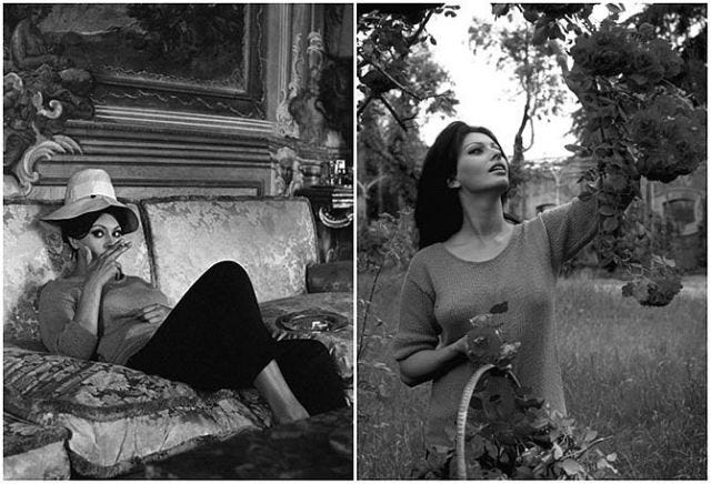 Sophia Loren photographed in 1961 by Alfred Eisenstaedt (Eisie)