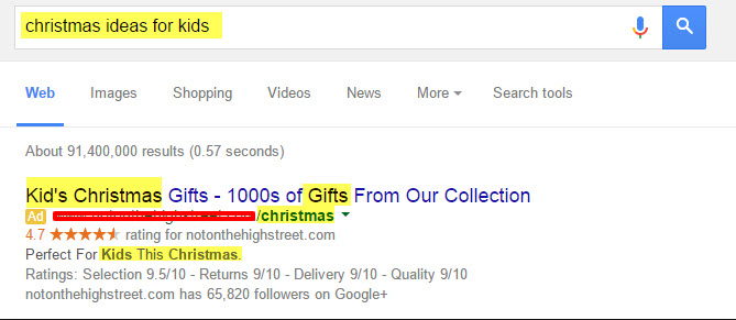 paid ads are in sync with your Christmas