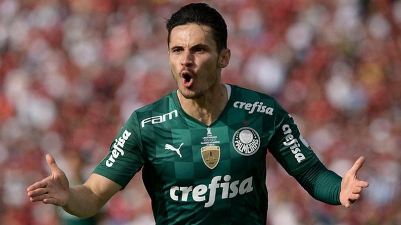 Veiga, palmeirense desde a infância, marcou um dos gols da final da Libertadores 2021. 