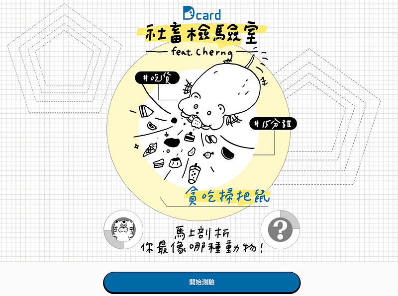 產品服務異業合作-Dcard x Cherng 社畜檢驗室