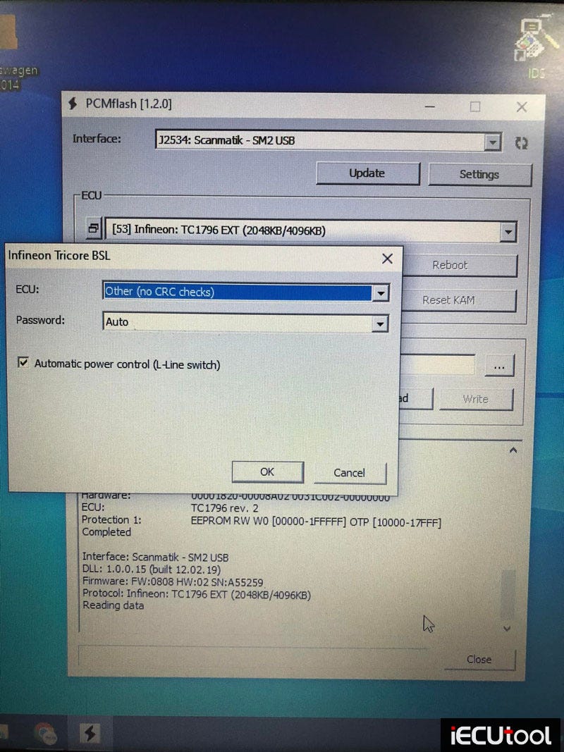 PCMTuner Failed to Read VW EDC17CP20 Password Solution