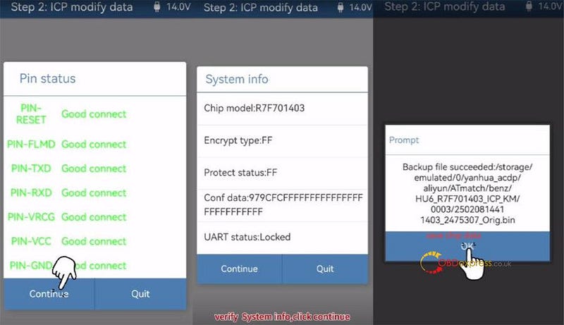 How to Reset MB HU6 (IC77) ODO Module Mileage by Yanhua ACDP2