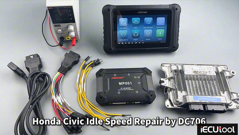 OBDSTAR DC706 Honda Civic One-click Idle Speed Repair