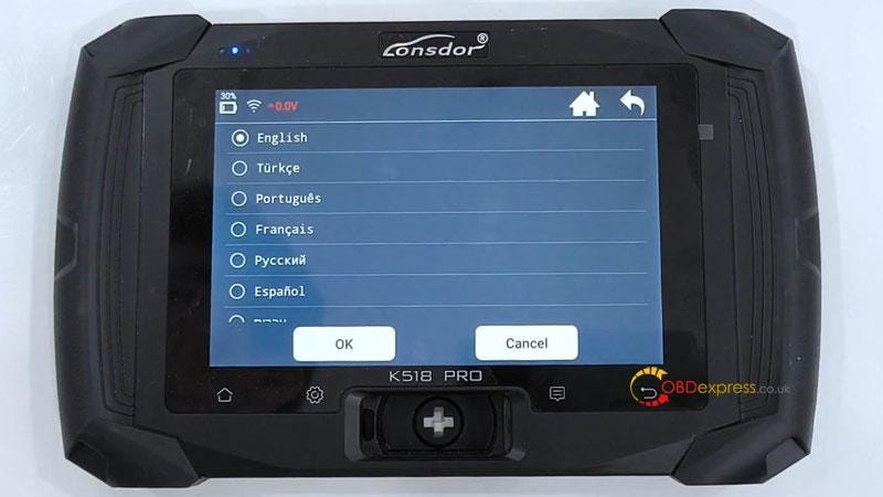 Lonsdor K518 Pro Appearance, Highlights, Language Switch Instruction
