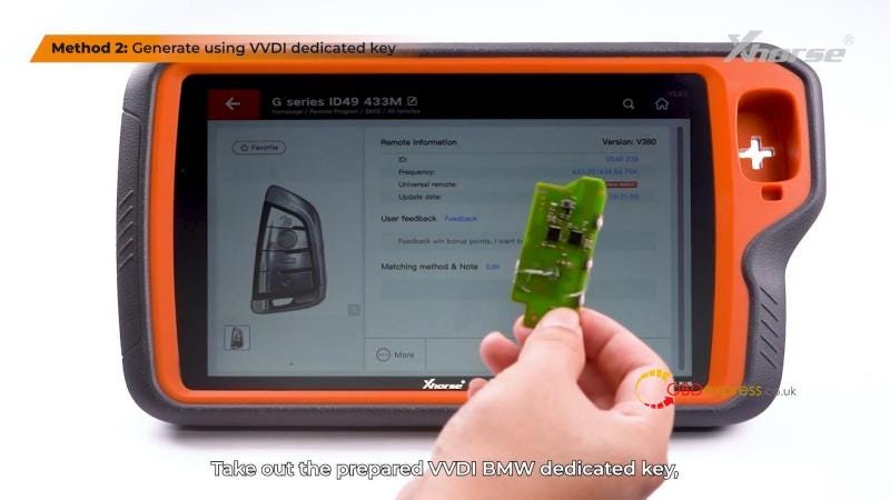 How to Clone BMW BDC3 Key with Xhorse VVDI Key Tool Plus