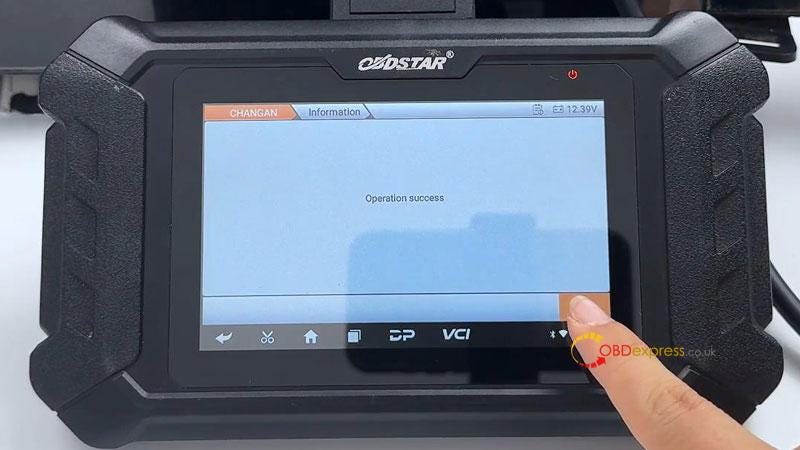 OBDSTAR ODO Master Calibrate CHANGAN UNI-V Cluster Mileage