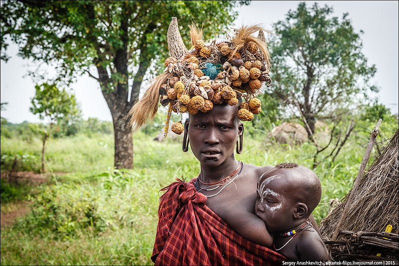 Mursi tribe, Ethiopia / Племя мурси в Эфиопии