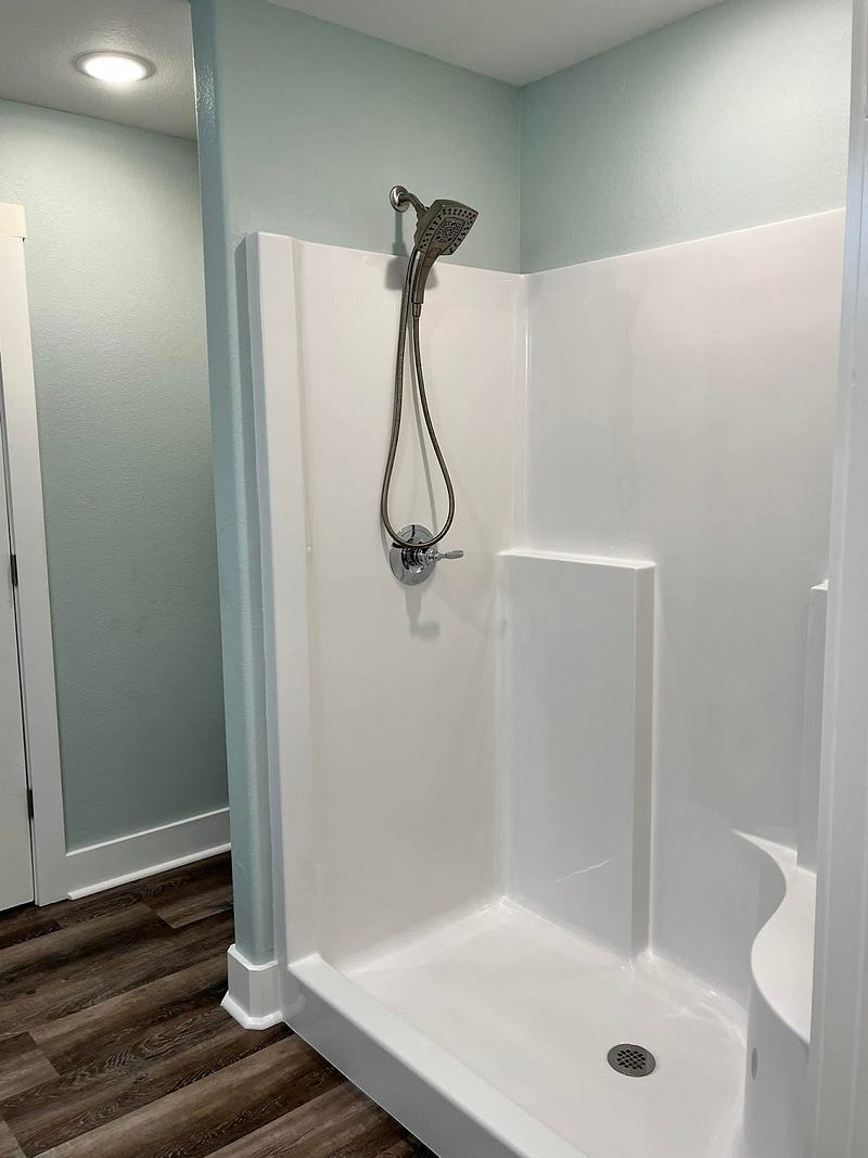 Shower area of Texas Barndominium by Mr. Space Makers LLC 
