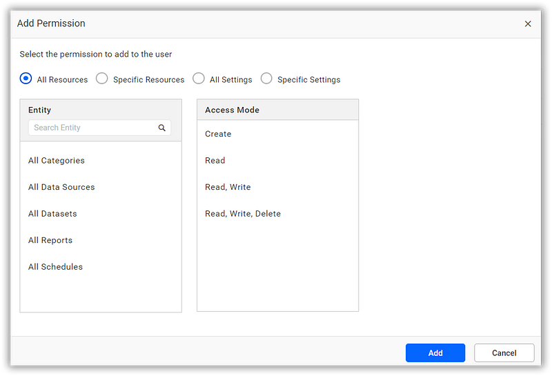 Add Permissions to the User