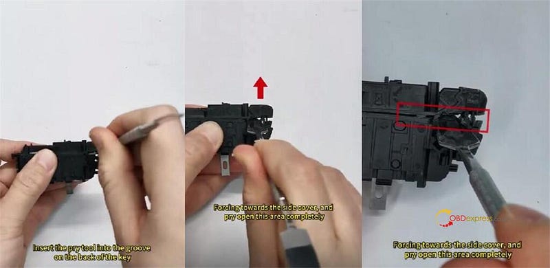 How to Disassemble BMW BCP Key by Yanhua BTOOL