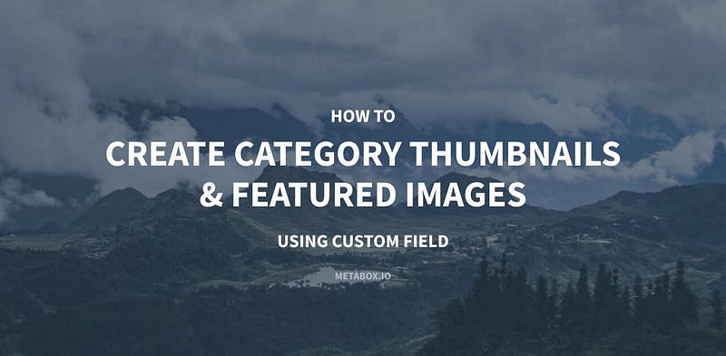 How to Create Category Thumbnails and Featured Images Using Custom Fields