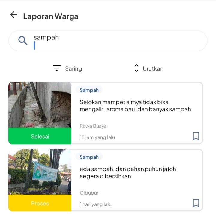 Laporan Warga JAKI