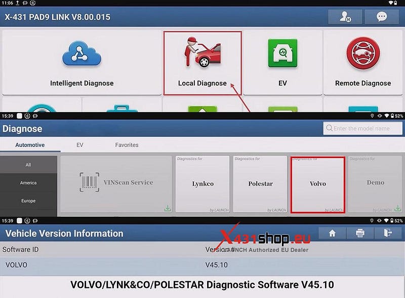 LAUNCH X431 PAD Reset VOLVO XC40 After TCAM Backup Battery Change