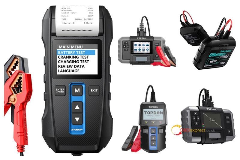 Topdon BT600, BT300P, BT100W, MobileProS Compared