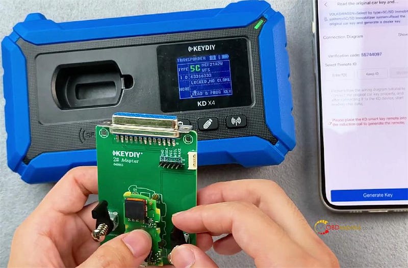 How to Modify Key ID by KEYDIY KD-X4 and FGB25 FGB08 Keys