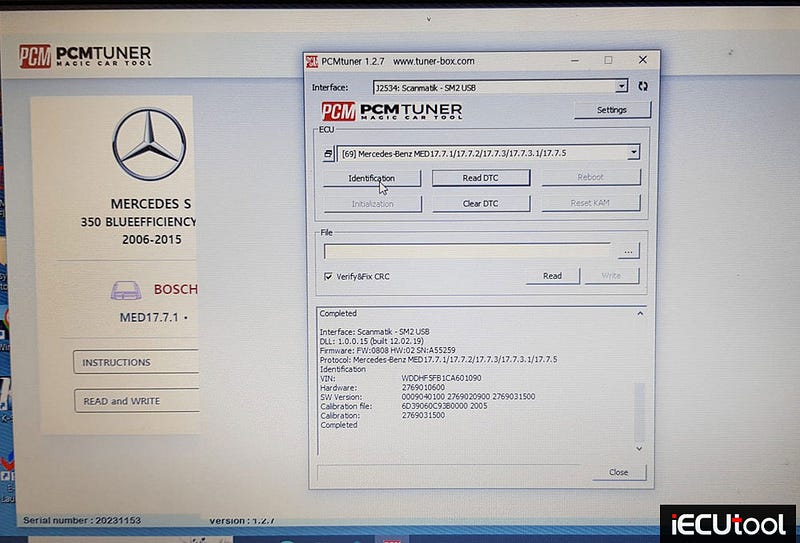 PCMTuner Failed to Read Mercedes MED17.1.1 Solution
