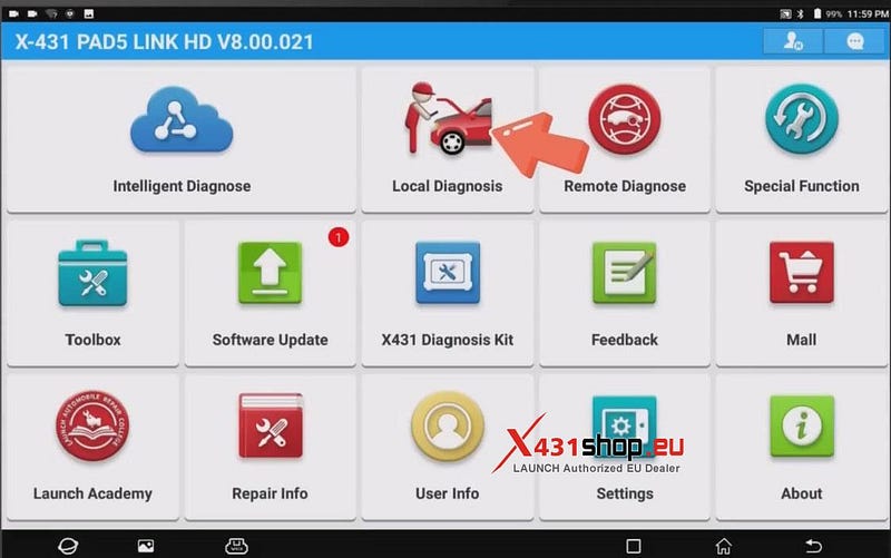 LAUNCH X431 PAD V ELITE    JAC M4