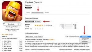 Great Reviews of Clash of Clans