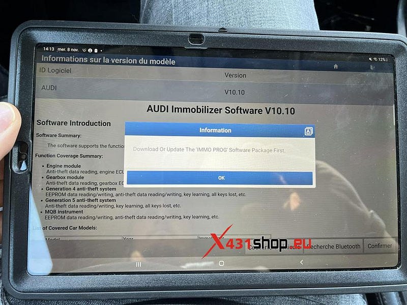 Launch X431 Download or Update IMMO Software Package Solution