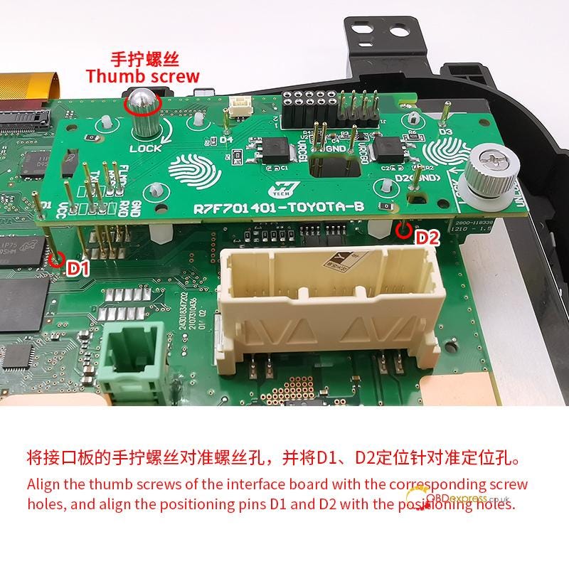 How to Choose Yanhua Interface Board for Toyota R7F701401