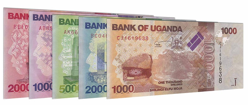 Ssente zagenda wa? Riders are very familiar with the purple note.