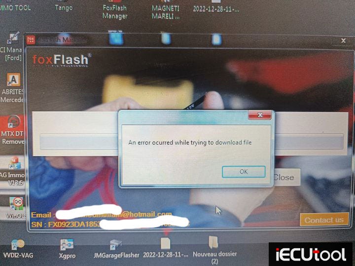 FoxFlash An Error Occurred When Downloading File Solution