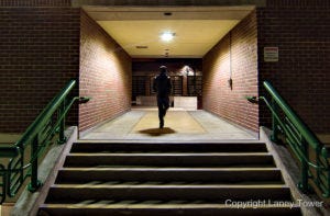 The campus is well-lit in some areas, while dangerously dark in others, with little recourse apart from the safety aide program.