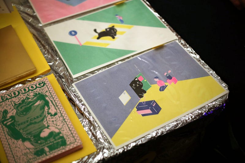 Risograph prints from UK-based publisher Rope Press.