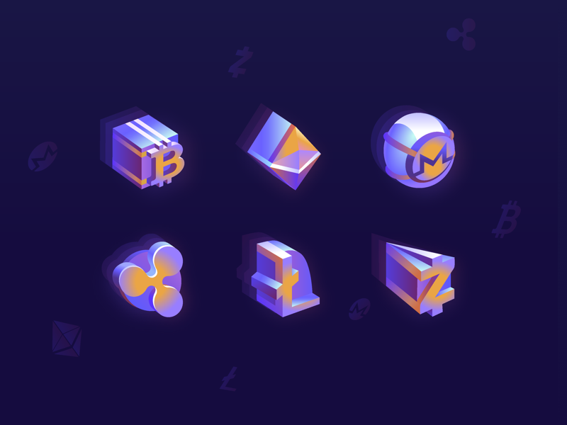 Cryptocurrency Icons by Outcrowd 