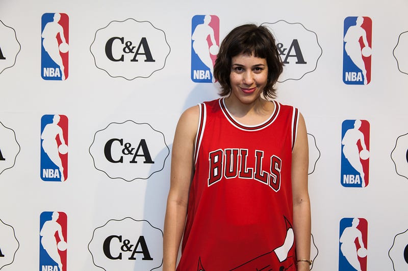 Agata Fidelis no lançamento da coleção-cápsula NBA e C&A