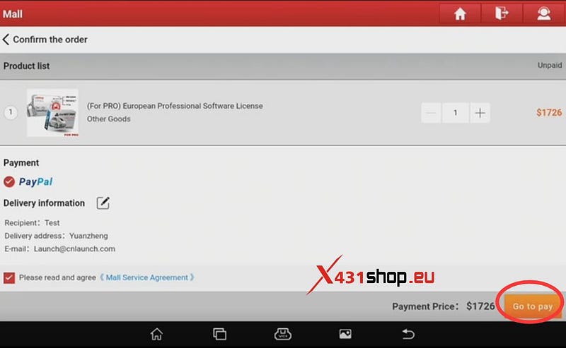 LAUNCH-X431 Pro5,        PAD VII